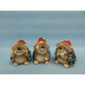 Mushroom Hedgehog Shape Ceramic Crafts (LOE2550-C7.5)